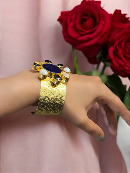 Blue Lapis Lazuli Eternity Cuff