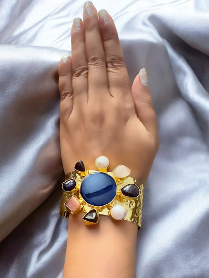 Blue Lapis Lazuli Eternity Cuff