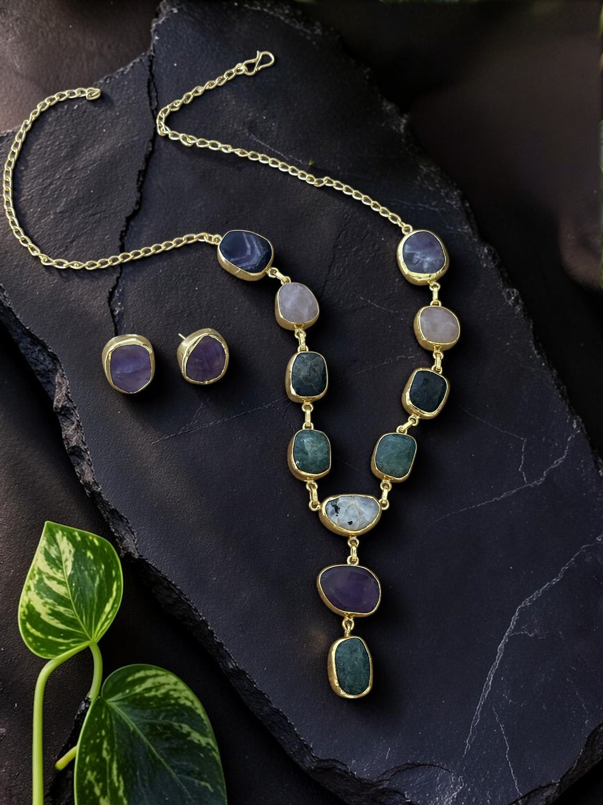 Multistone Eve Necklaces Set