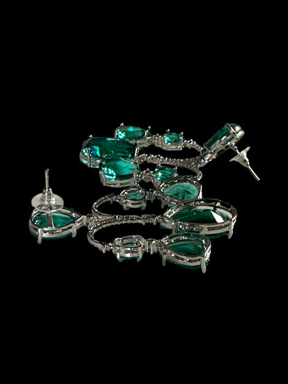 Chandelier CZ Cocktail Party Earrings