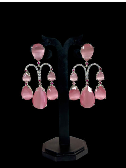Chandelier CZ Cocktail Party Earrings