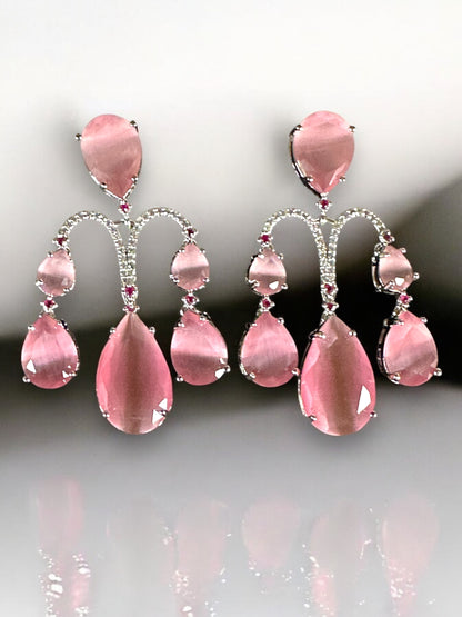 Chandelier CZ Cocktail Party Earrings