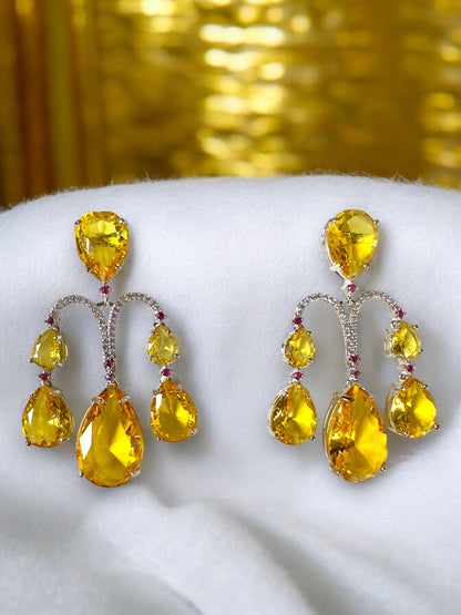 Chandelier CZ Cocktail Party Earrings