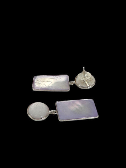 Lilac Shell Classic Earrings