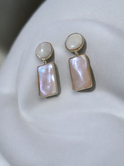 Lilac Shell Classic Earrings