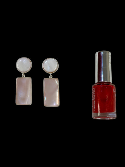 Peach Classic Shell Earrings