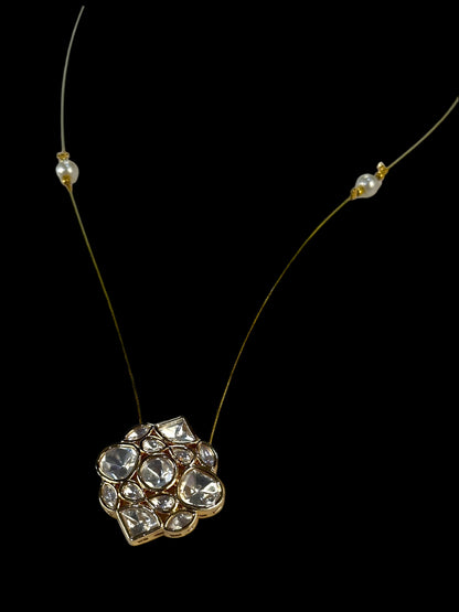 Invisible Polki Pendant