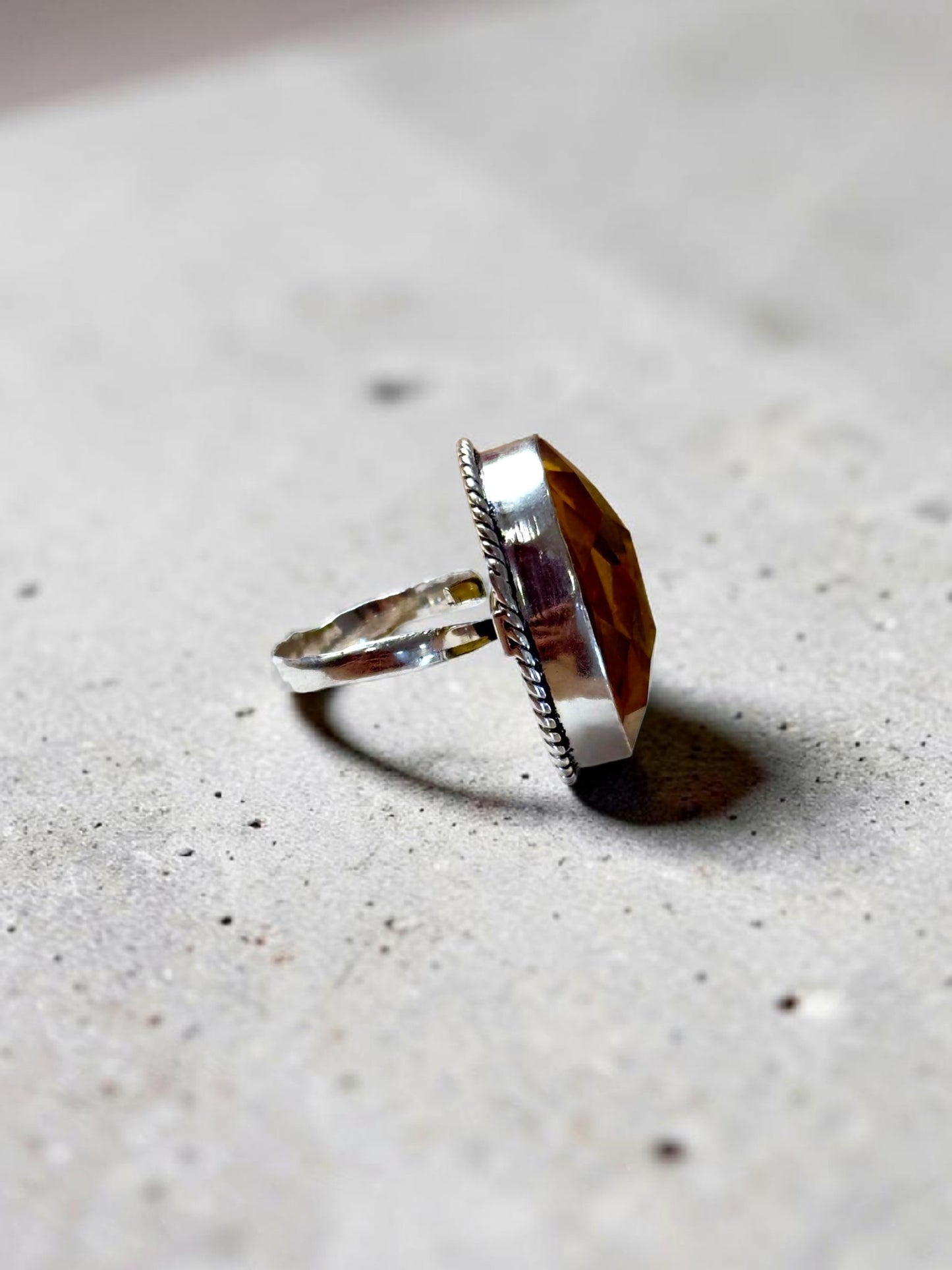 Boho Chunky Crystal Rings Medium