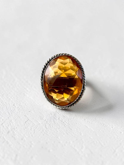 Boho Chunky Crystal Rings Medium