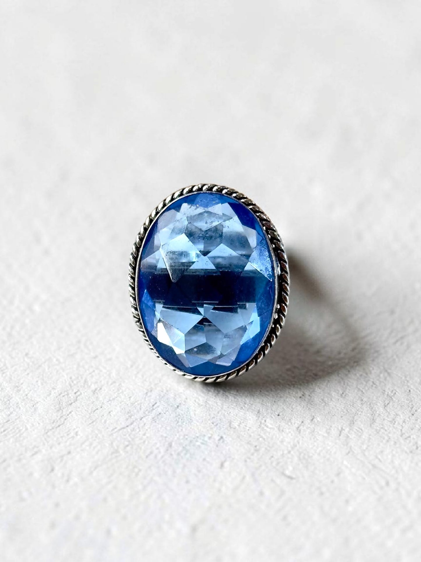 Boho Chunky Crystal Rings Medium