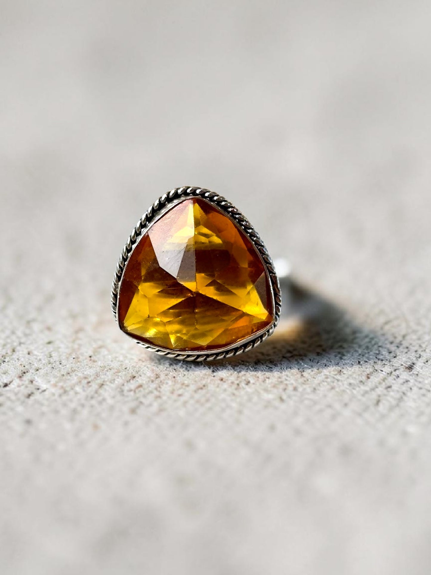 Boho Chunky Crystal Rings Medium