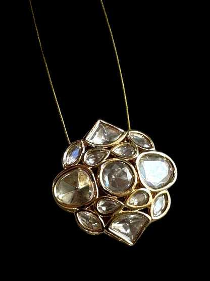 Invisible Polki Pendant