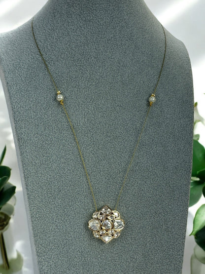Invisible Polki Pendant