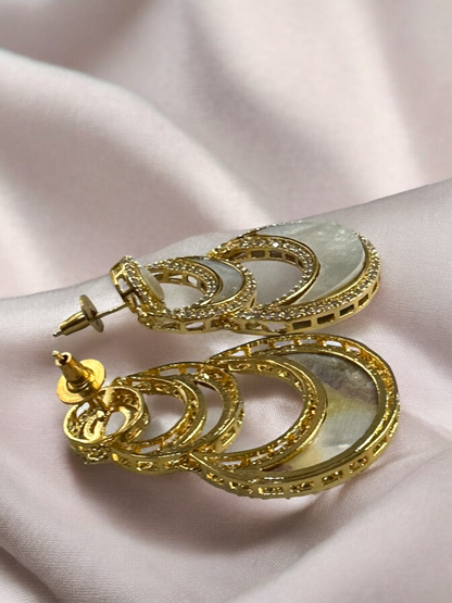 White Mother-of-Pearl Chaand Balis
