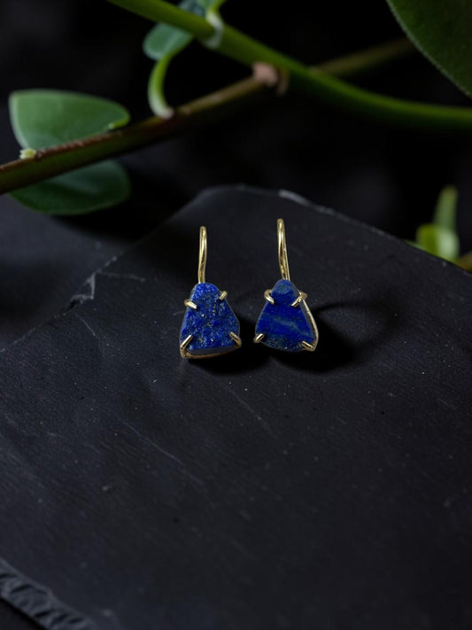 Blue Lapis Lazuli Saisha Drop Studs