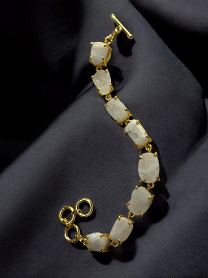 Moonstone Saisha Combo Set - Bracelet And Drops