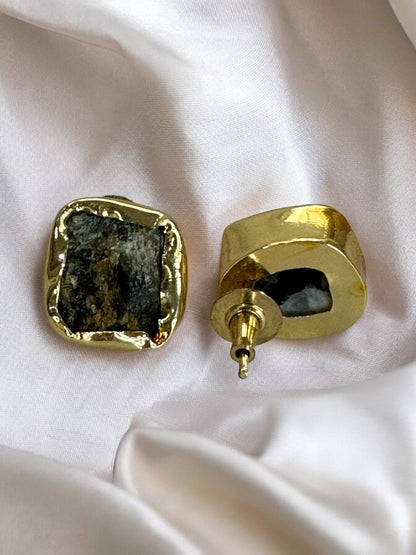 Black Labradorite Statement Floral Hasli