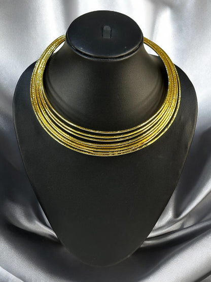 Ring-in Ring Statement Gold Plated Hasli