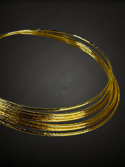 Ring-in Ring Statement Gold Plated Hasli