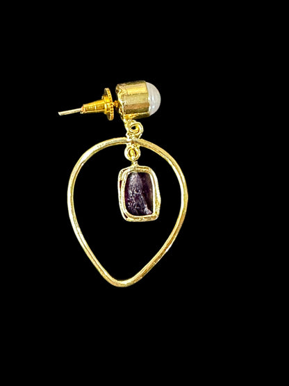 Single Stone Dew Drops  Danglers