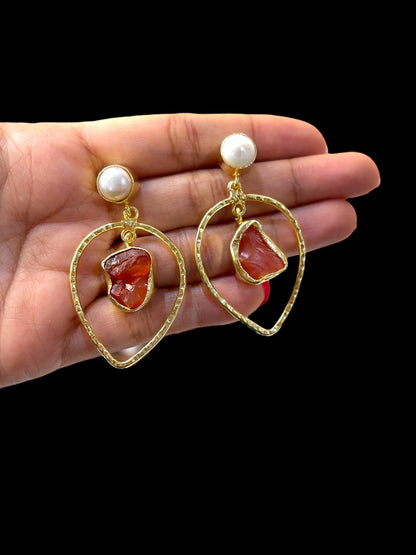 Single Stone Dew Drops  Danglers