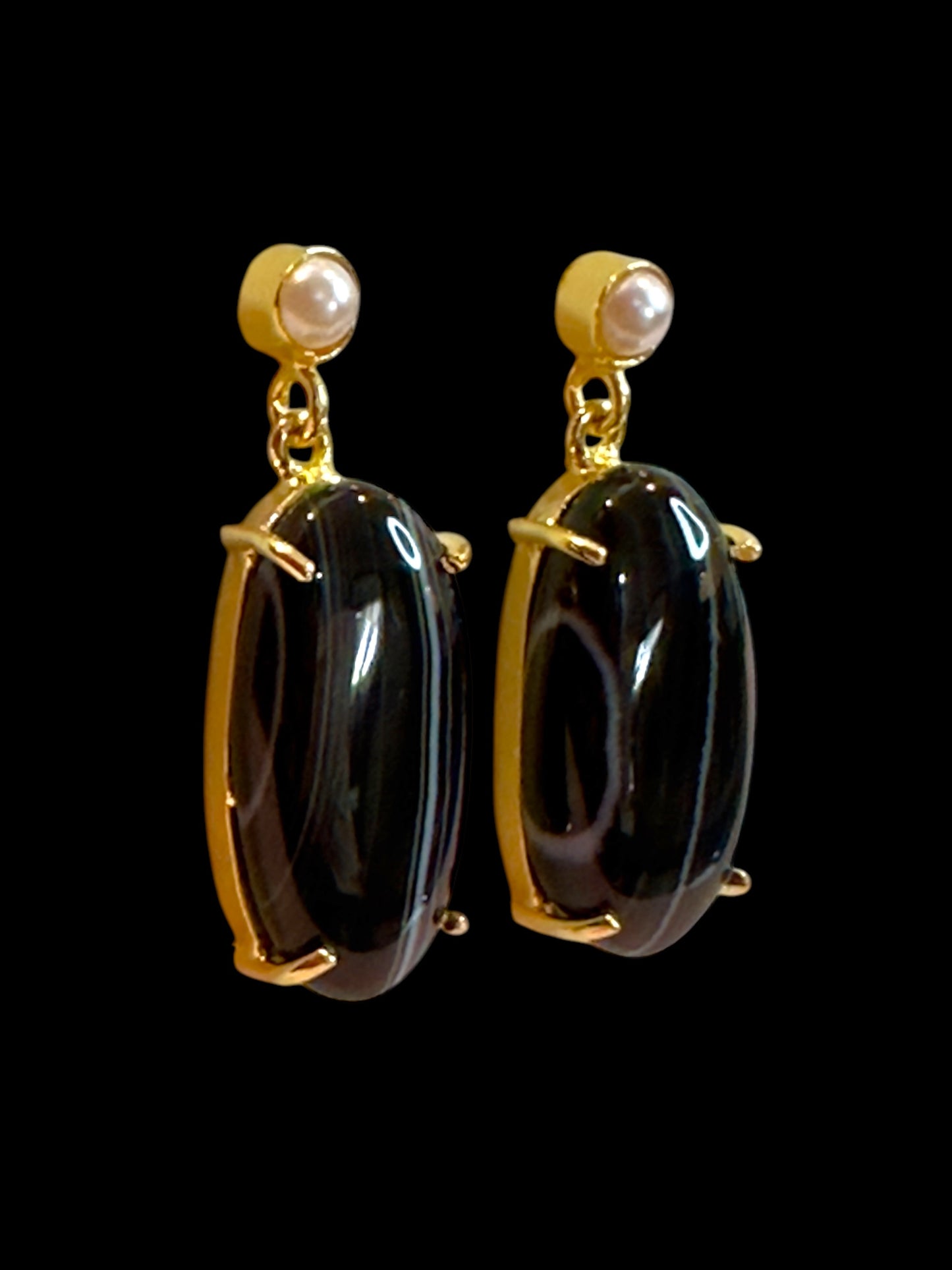 Everyday Onyx Stone Earrings