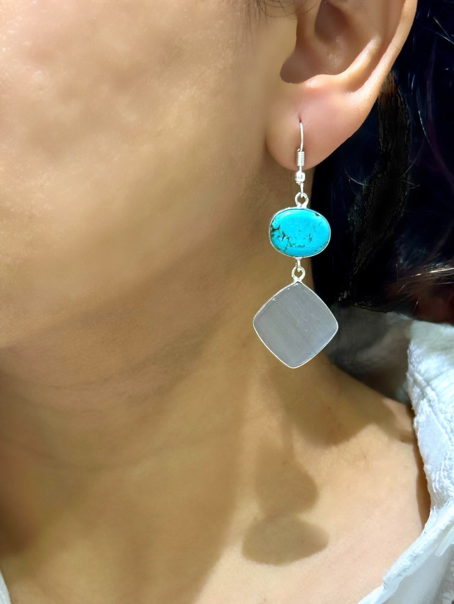 Everyday Stone Drop Earrings