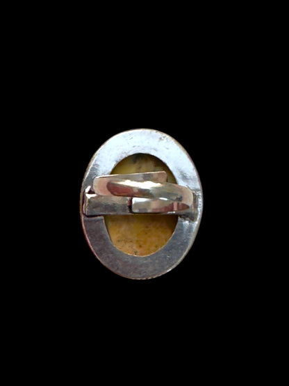 Natural Stone Chunky Adjustable Ring