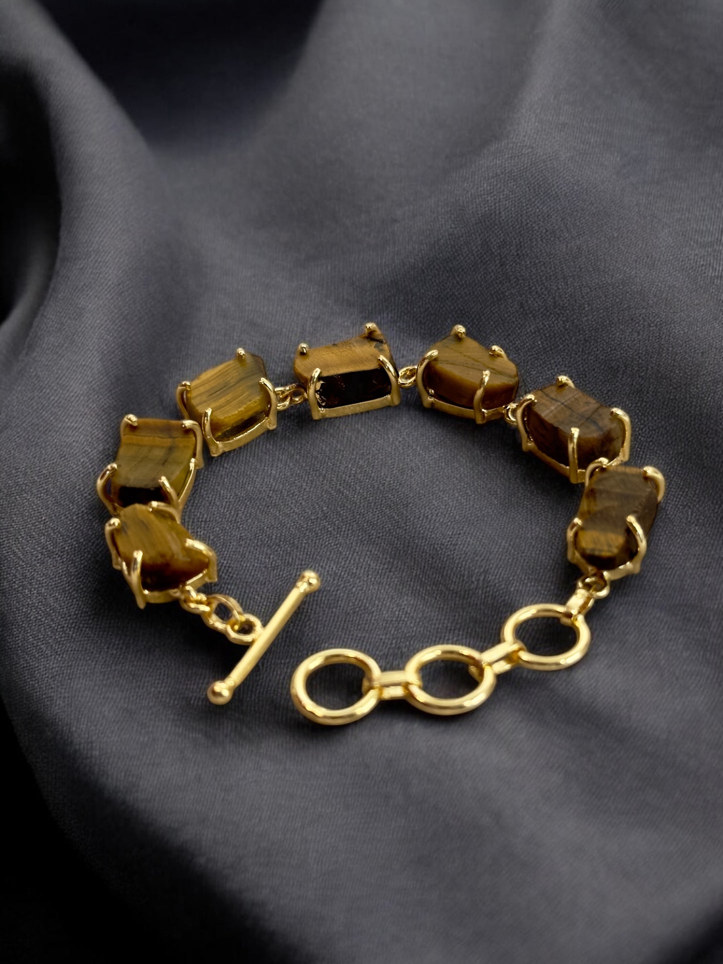 Brown Tiger's Eye Stone Saisha Bracelet