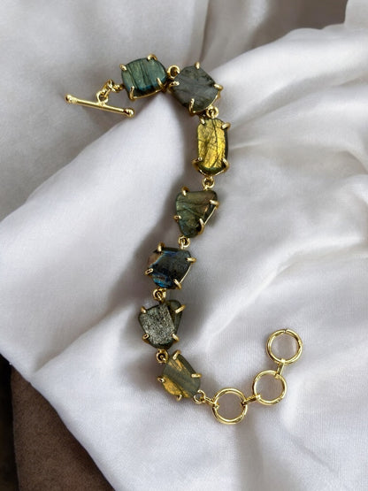 Green Labradorite Stone Saisha Bracelet