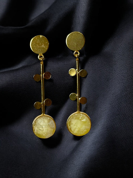 Stickdrop Stone Earrings