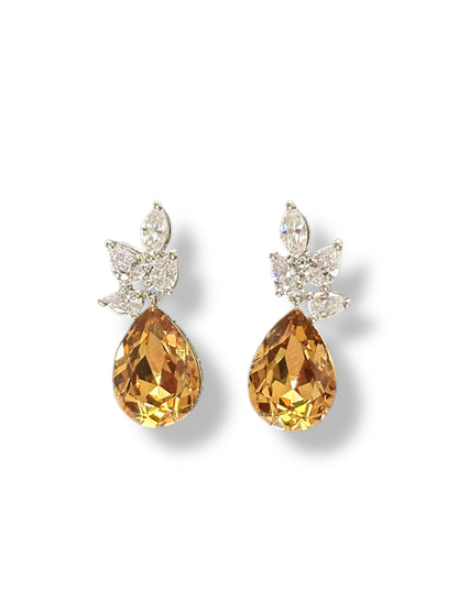 Swarovski Kiara Teardrop Crystal Studs
