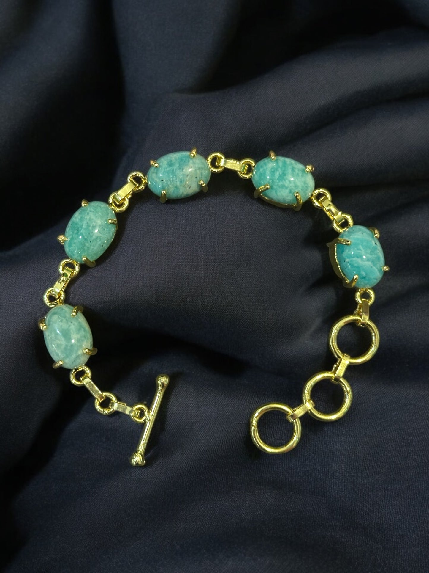 Five Stones Polished Bracelet