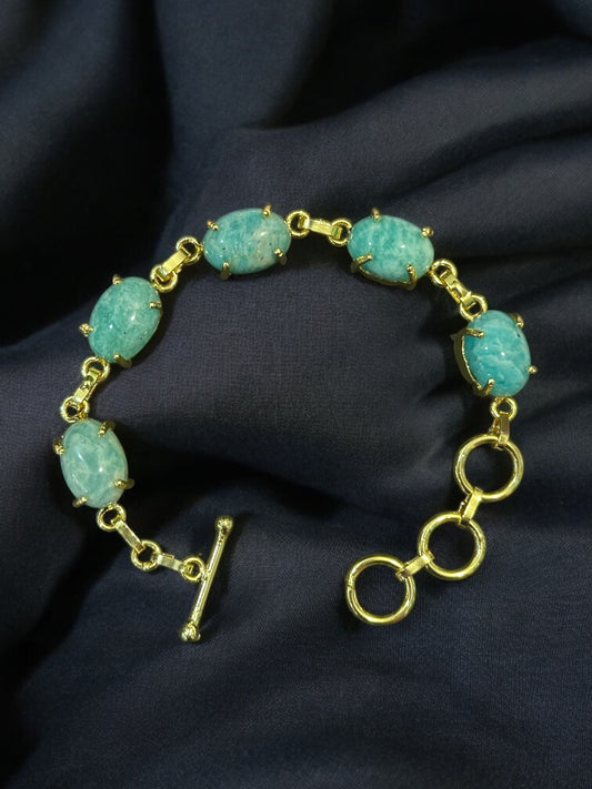 Five Stones Polished Bracelet
