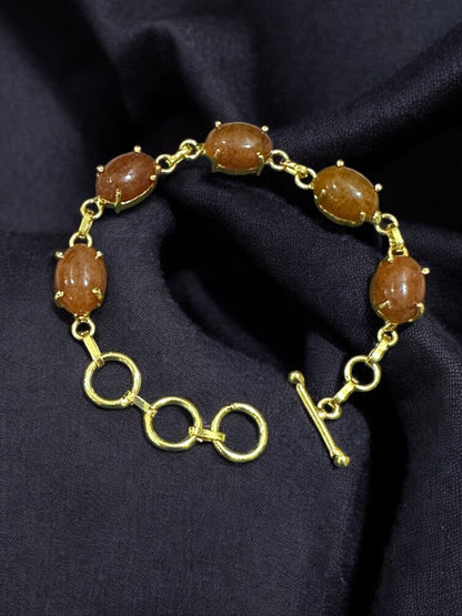 Five Stones Polished Bracelet
