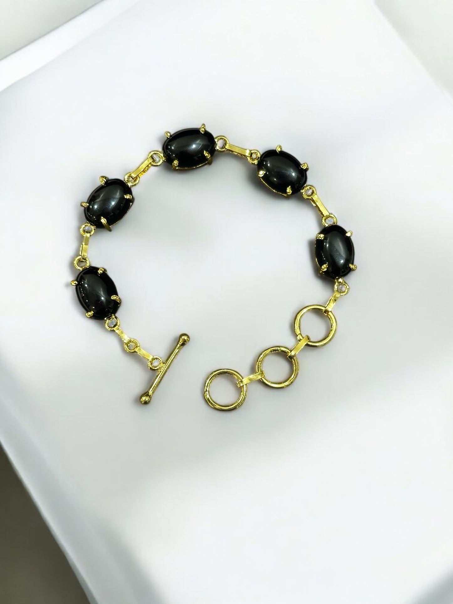 Five Stones Polished Bracelet