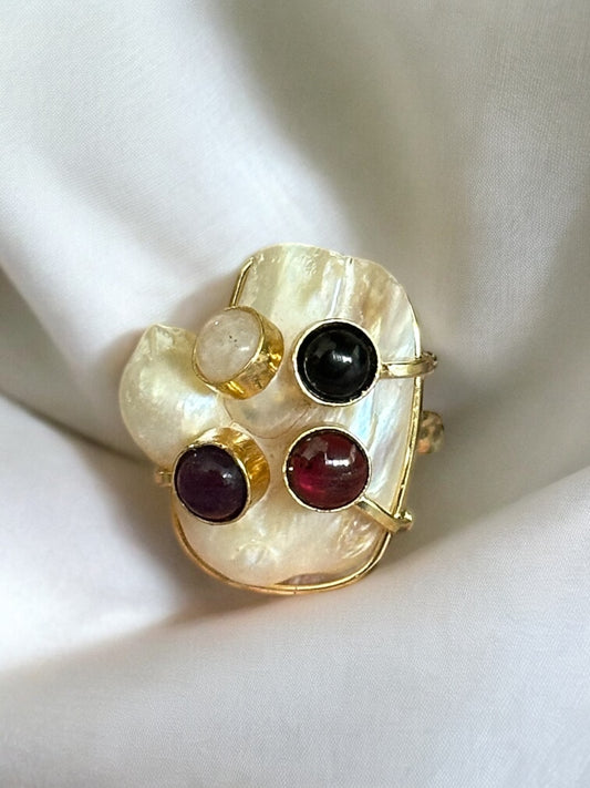 Regal Baroque Pearl Ring