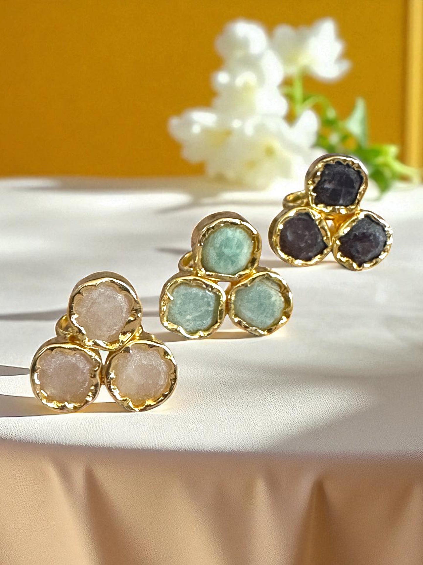 Tricon Stone Ring