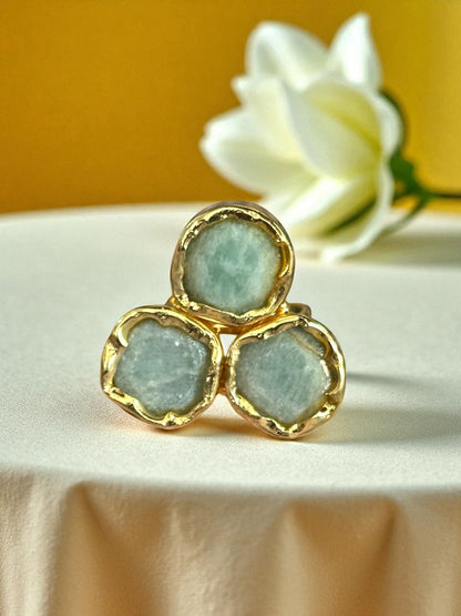 Tricon Stone Ring