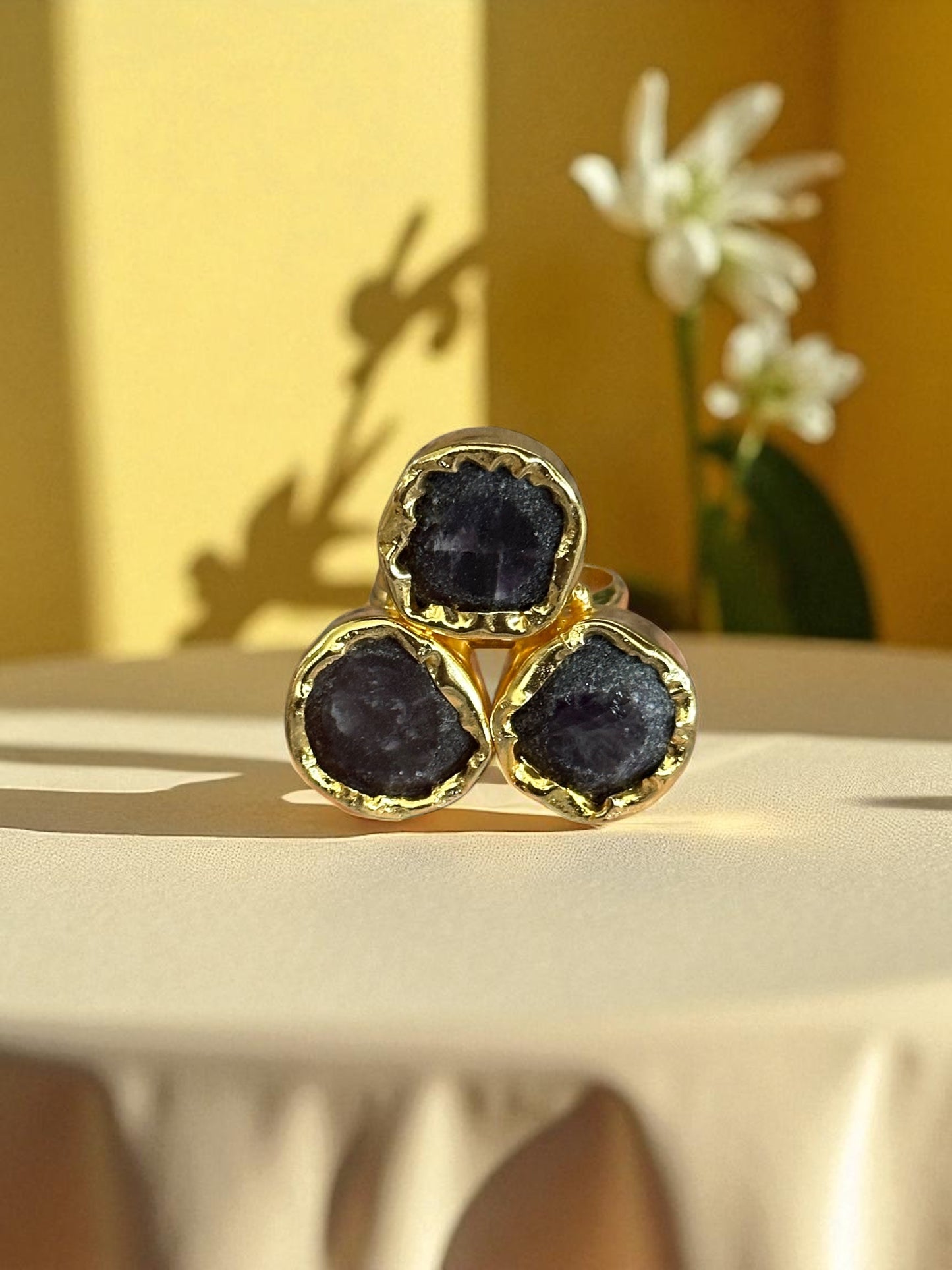 Tricon Stone Ring