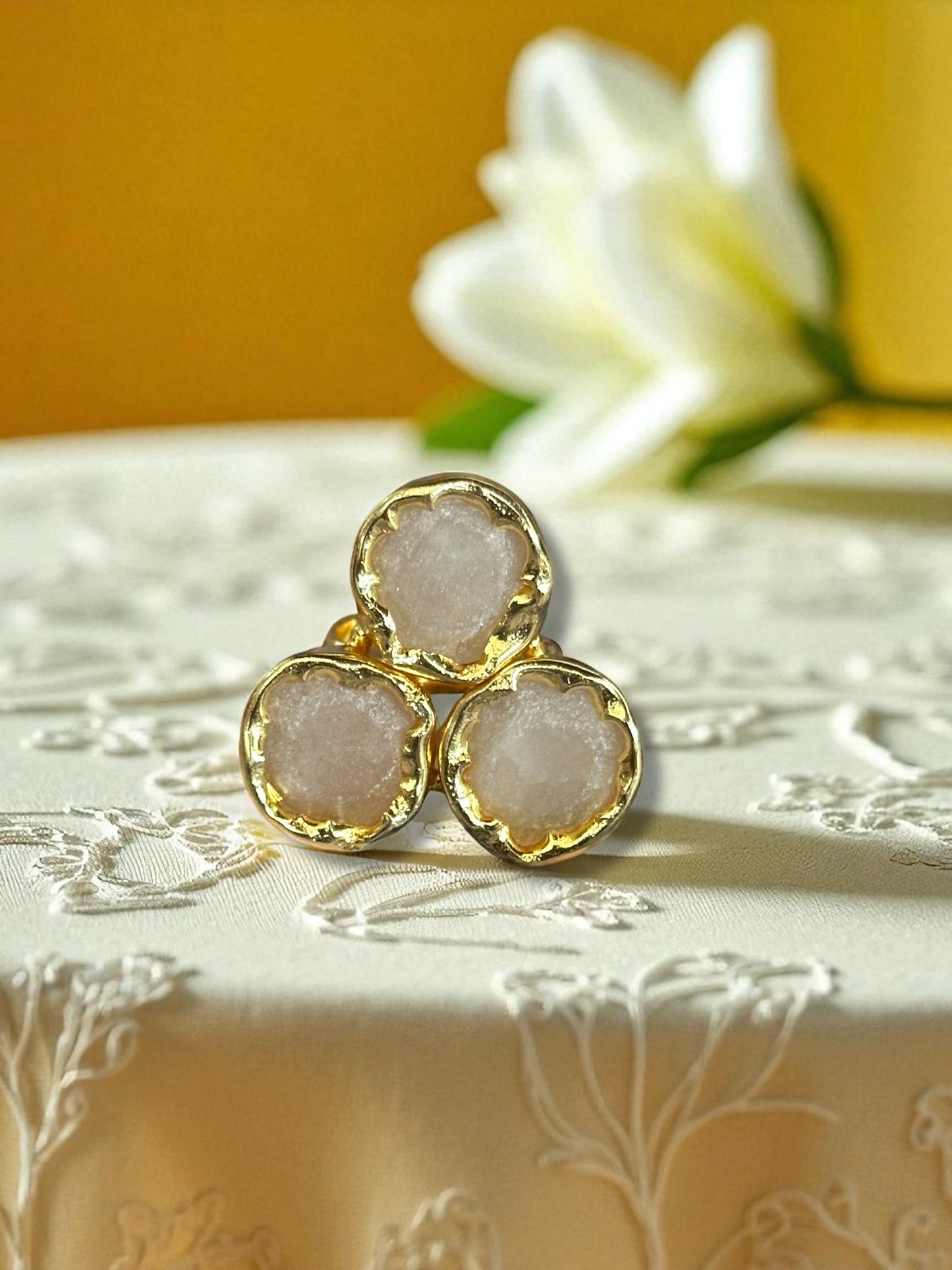 Tricon Stone Ring