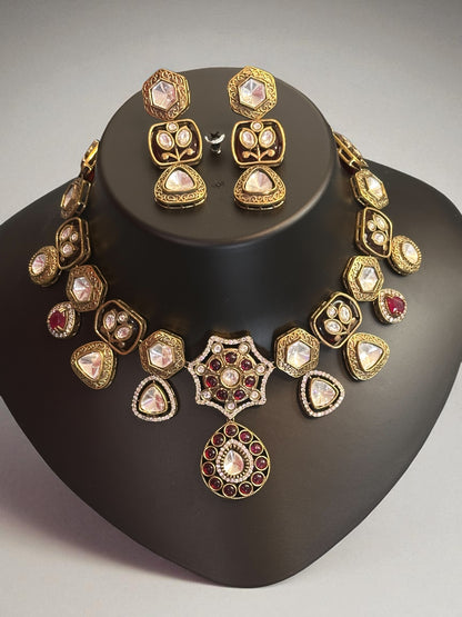 Heritage Polki Necklace Set