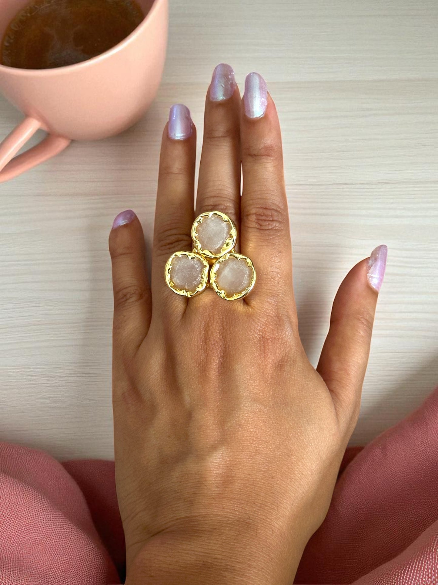 Tricon Stone Ring
