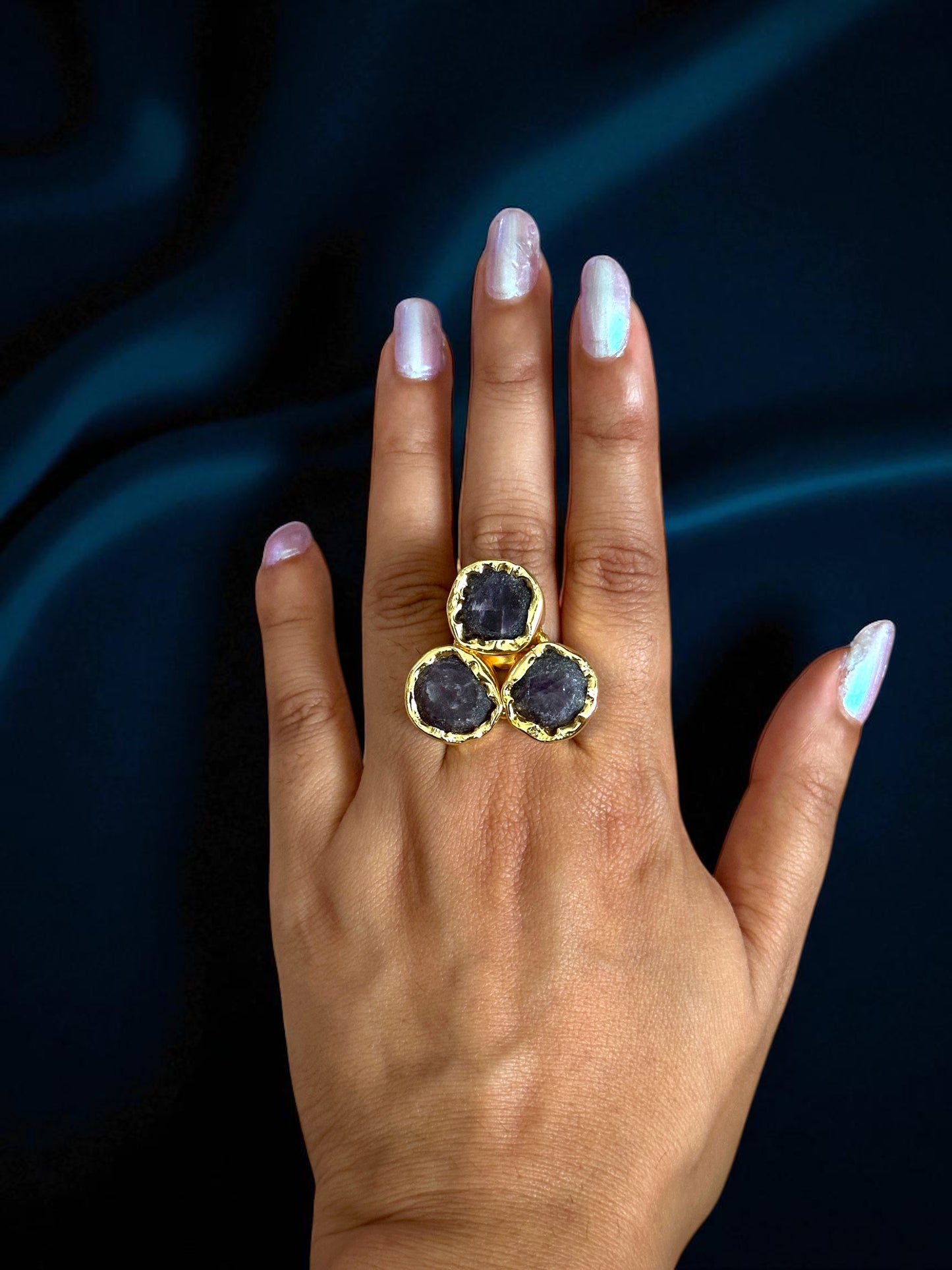 Tricon Stone Ring