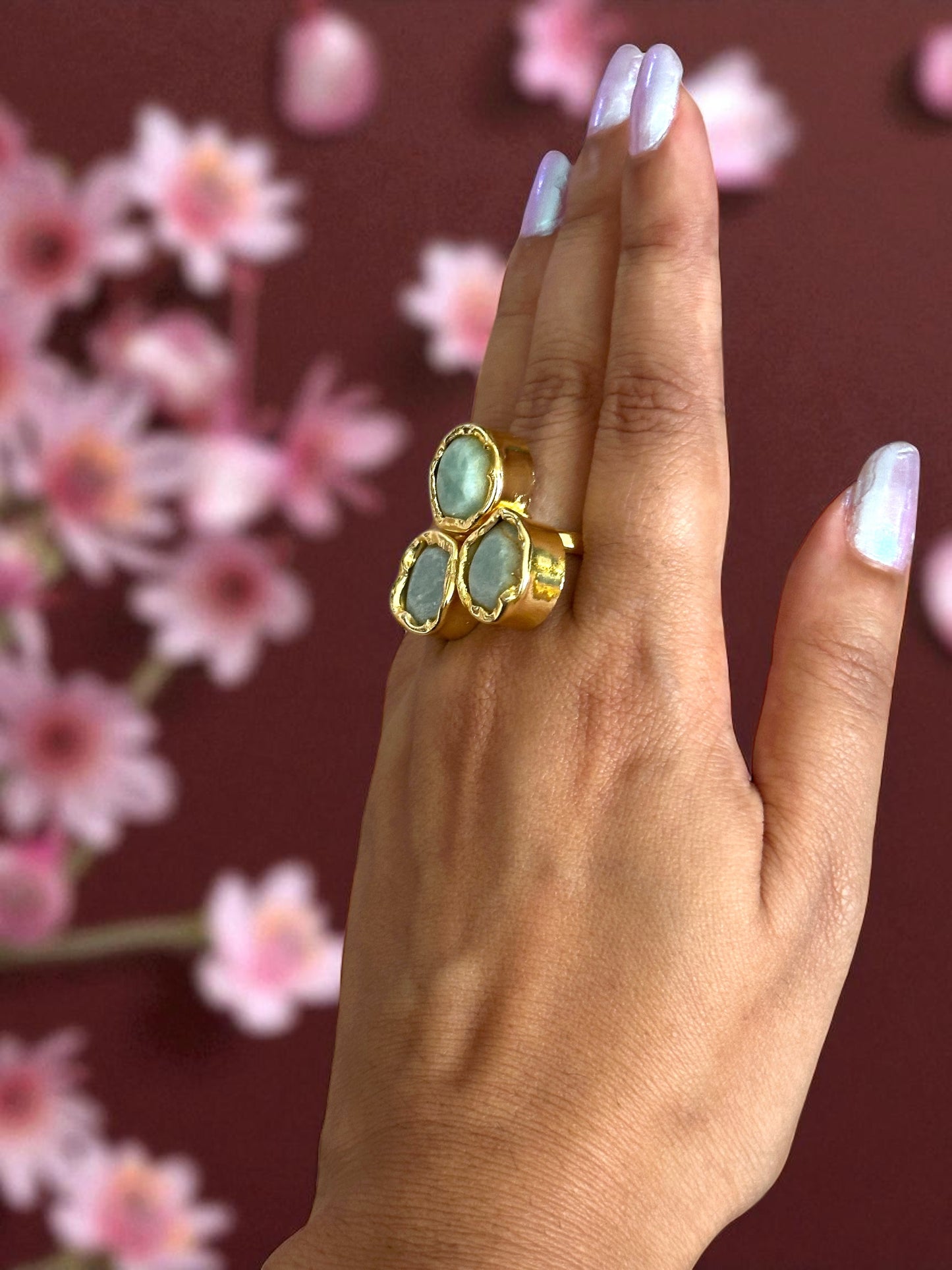 Tricon Stone Ring