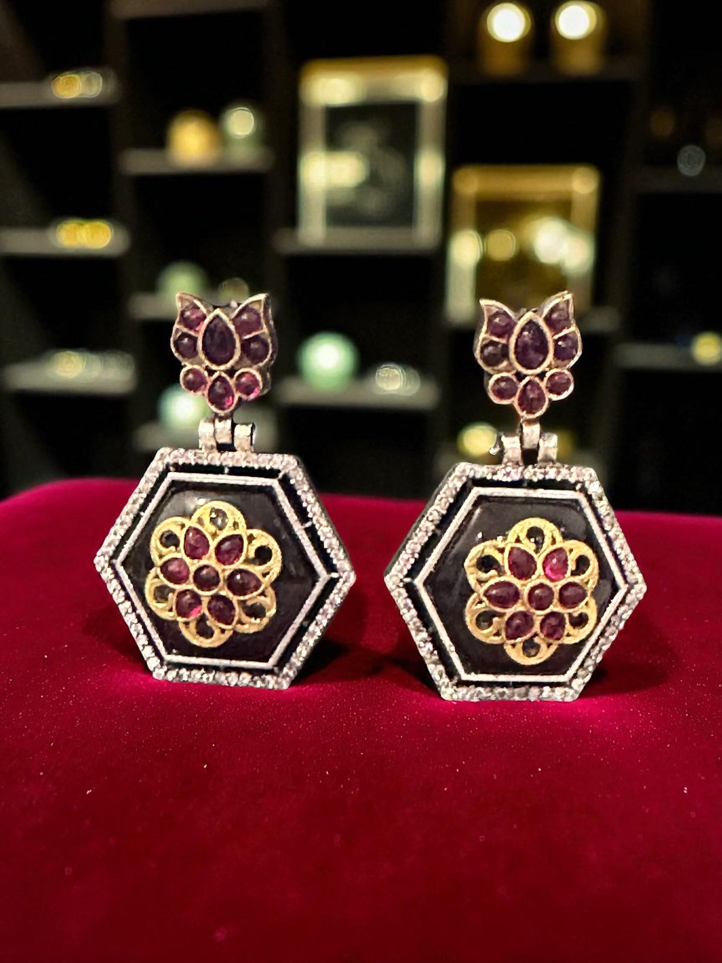 Dual Tone Anushka Long Necklace Set