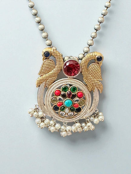 Dual Tone Himani Long Necklace Set