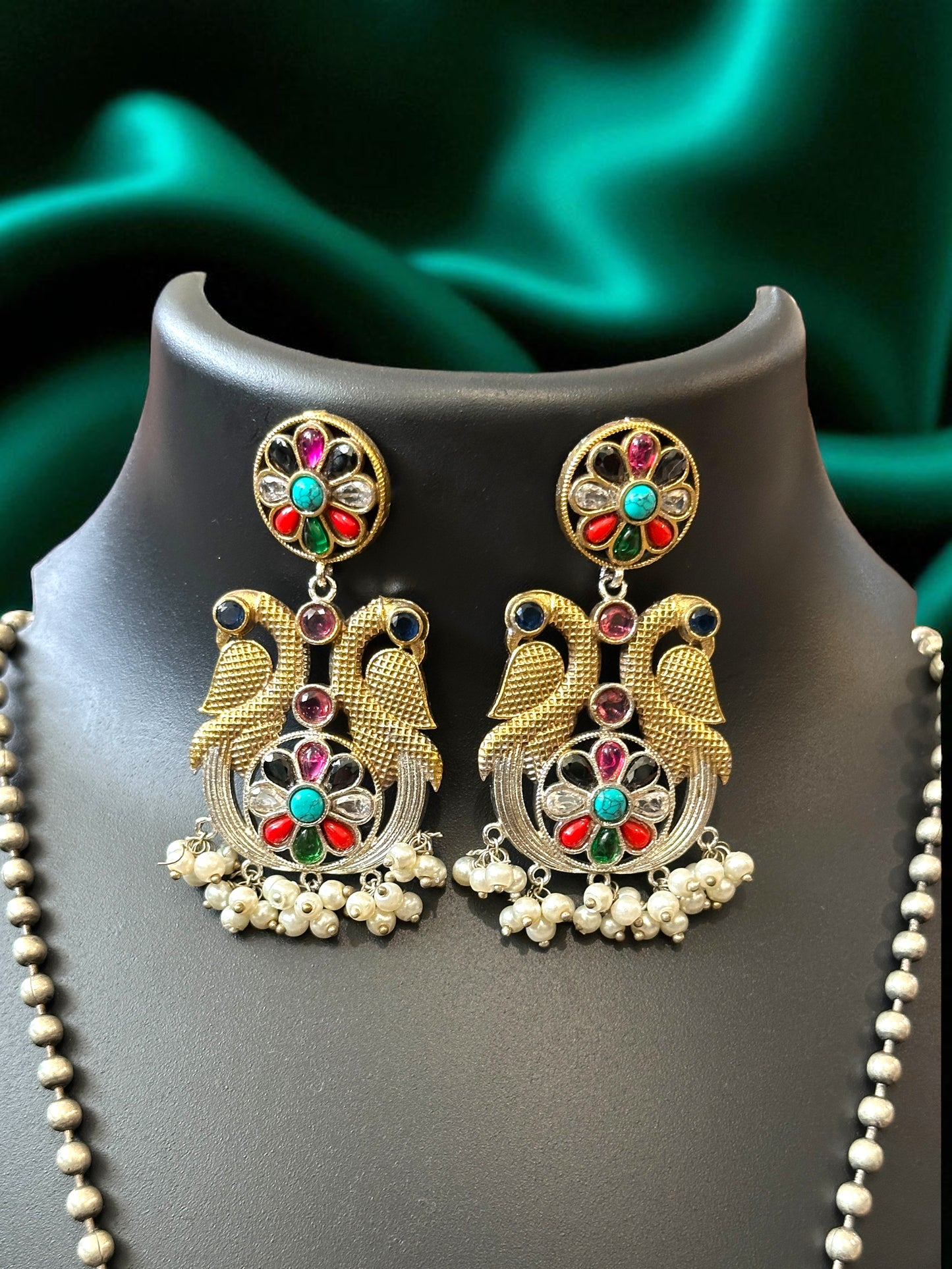 Dual Tone Himani Long Necklace Set