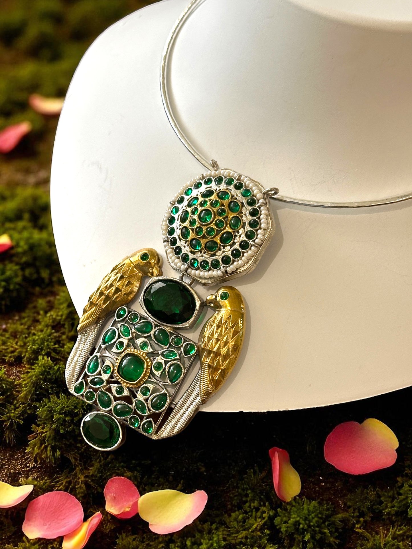 Dual Tone Pakshi Hasli Set