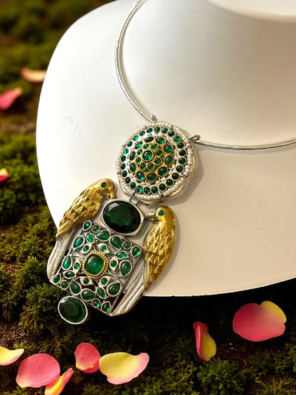 Dual Tone Pakshi Hasli Set